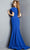 Jovani 9644 - V-Neck Ruffle Sleeve Evening Dress Evening Dresses