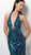 Jovani - Beaded Halter Open Back Cocktail Dress 65350SC - 1 pc Teal In Size 2 Available CCSALE 2 / Teal