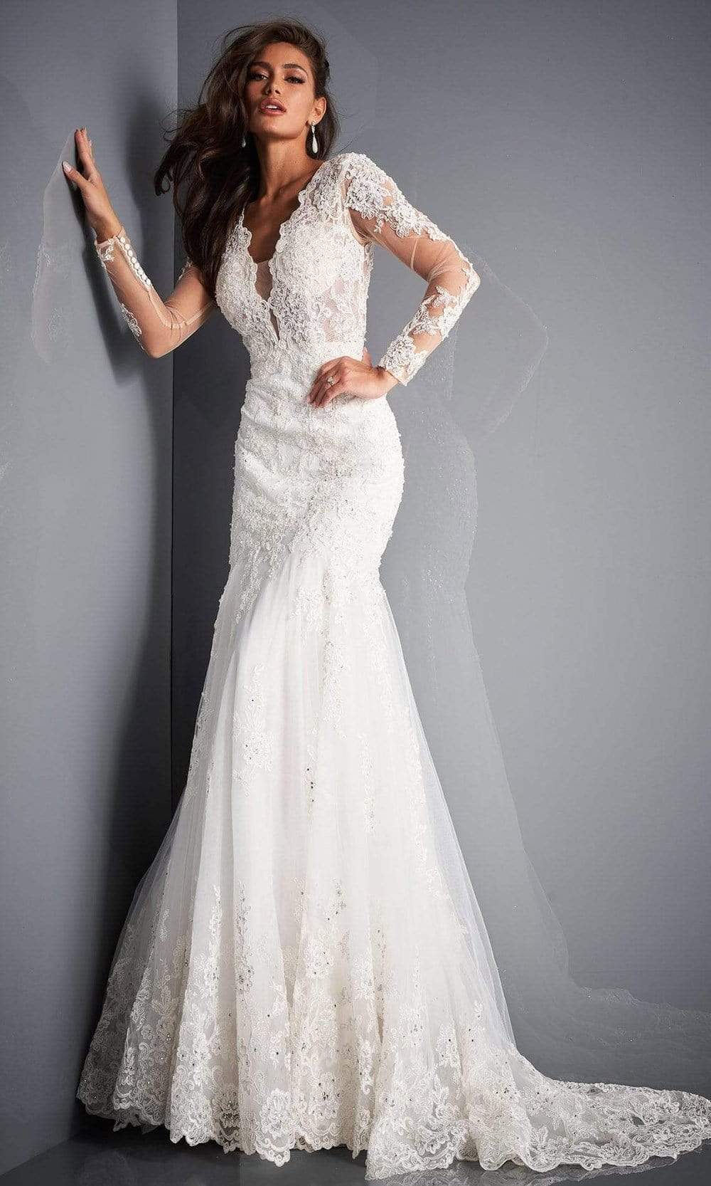 BEJJ 253082 Ivory Size 12 Wedding/Bridal Gown - Dresses