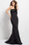 Jovani Elegant Strapless Scuba Mermaid Gown 48476SC - 1 Pc Navy in Size 2 Available CCSALE 2 / Navy