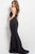 Jovani Elegant Strapless Scuba Mermaid Gown 48476SC - 1 Pc Navy in Size 2 Available CCSALE 2 / Navy