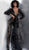 Jovani - Embellished Long Sleeve Deep V-neck Jumpsuit 64068 - 1 pc Black In Size 8 Available CCSALE 8 / Black