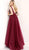 Jovani - Embellished V-neck Tulle Ballgown 67203SC - 1 pc Blush In Size 8 and 1 Pc Burgundy in Size 12 Available CCSALE