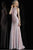 Jovani - Fitted Beaded Lace Halter Evening Dress JVN55869SC CCSALE 6 / Blush