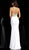 Jovani - Geometric Crystal Beaded Illusion Sheath Gown 63147SC - 3 pc Off White in Sizes 0, 6 and 14 Available CCSALE