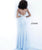 Jovani - Geometric Crystal Beaded Illusion Sheath Gown 63147SC - 1 pc Off White in Size 10 Available CCSALE