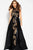 Jovani High Halter Sequined Overskirt Evening Gown - 1 pc Black/Multi In Size 6 Available CCSALE 6 / Black/Multi