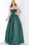 Jovani - JVN00915 Strapless Embroidered Sweetheart Ballgown Prom Dresses 00 / Emerald