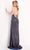 Jovani - JVN03063 Spaghetti Strap Beaded High Slit Gown Prom Dresses