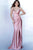 Jovani - JVN03104 Cowl Neck Ruched Trumpet Dress Prom Dresses