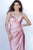 Jovani - JVN03104 Cowl Neck Ruched Trumpet Dress Prom Dresses