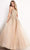 Jovani - JVN05451 Strapless Floral Embroidered Glitter Ballgown Ball Gowns