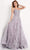 Jovani - JVN06474 Appliqued Corset Bodice A-Line Gown Prom Dresses 00 / Lilac