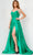 Jovani JVN07800 - Pleated Satin A-Line Prom Dress Prom Dresses