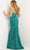 Jovani - JVN08176 Strapless Plunging Neck Glitter Jersey Long Dress Special Occasion Dress