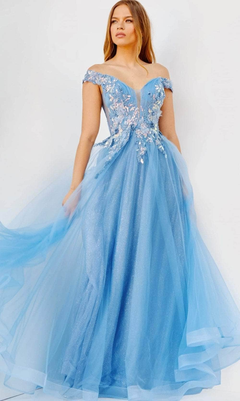 Blue Prom Dresses 2024 Royal Navy Dark Light Couture Candy   Jovani Jvn23698 Off Shoulder Floral Embroidered Prom Dress Prom Dresses 00 Sky Blue 31155052281939 1080x 