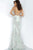 Jovani - JVN3663 Bedazzled Deep V-neck Trumpet Dress pag