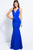 Jovani JVN58011 Sleeveless Cutout Back Mermaid Gown 1Pc.  Light Blue in Size 0 Available CCSALE