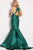 Jovani - JVN60917 Plunging V-Neck Ribbon Ornate Mermaid Gown Special Occasion Dress