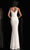 Jovani - JVN62488SC Sleeveless V Neck Allover Lace Fitted Dress - 1 pc Ivory In Sizes 00 and 8 Available CCSALE