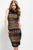 Jovani Knee Length Sleeveless Embroidered Lace Dress 1 pc Black/Nude in size 8 Available CCSALE 8 / Black/Nude