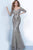 Jovani - Lace Mermaid Evening Gown 02766SC - 1 pc Taupe In Size 16 Available CCSALE 16 / Taupe