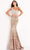 Jovani - Ombre Sequin Trumpet Dress 06469SC - 1 pc Silver/Café In Size 2 Available CCSALE 2 / Silver/Café