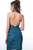 Jovani - Plunging Halter Bodice Glitter Cocktail Dress 1352SC CCSALE