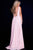 Jovani - Plunging V-neck A-line Evening Dress JVN52179 - 1 pc Blush In Size 4 Available CCSALE 4 / Blush