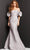 Jovani - Puff Sleeve Mermaid Evening Dress 08361SC Evening Dresses 00 / Taupe