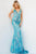 Jovani - Sequin Motif Prom Dress 22770SC - 1 pc Iridescent Jade In Size 12 Available CCSALE 12 / Iridescent Jade