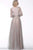 Jovani - Sheer Glittered V-Neck A-Line Dress 65658SC - 1 pc Nude In Size 10 Available CCSALE 10 / Nude