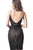 Jovani - Spaghetti Strap V-Neck Sheath Cocktail Dress JVN2249SC - 1 pc Black/Nude In Size 4 Available CCSALE 4 / Black/Nude