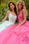 JVN by Jovani - JVN06644 Long Embroidered Lace A-Line Gown Prom Dresses