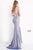 JVN by Jovani - JVN2205 Embrodered Illusion Glitter Sheath Gown Evening Dresses