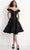 JVN by Jovani - Sweetheart Mikado Cocktail Dress JVN04718SC - 1 pc Black In Size 14 Available CCSALE 14 / Black