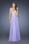 La Femme - 20114 Long Embellished Strapless Dress Special Occasion Dress 00 / Wisteria