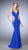 La Femme 22742 Contoured Illusion Panel Gown in Sapphire Blue CCSALE 8 / Sapphire Blue