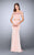 La Femme - 24520 Exquisite Off-Shoulder Jersey Long Evening Gown Special Occasion Dress