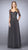 La Femme - 24894SC Sheered Sequined Quarter Length Sleeved Evening Gown - 1 pc Gunmetal in Size 20 Available CCSALE 20 / Gunmetal