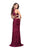 La Femme - 25431 Two Piece Halter Fitted Dress Special Occasion Dress