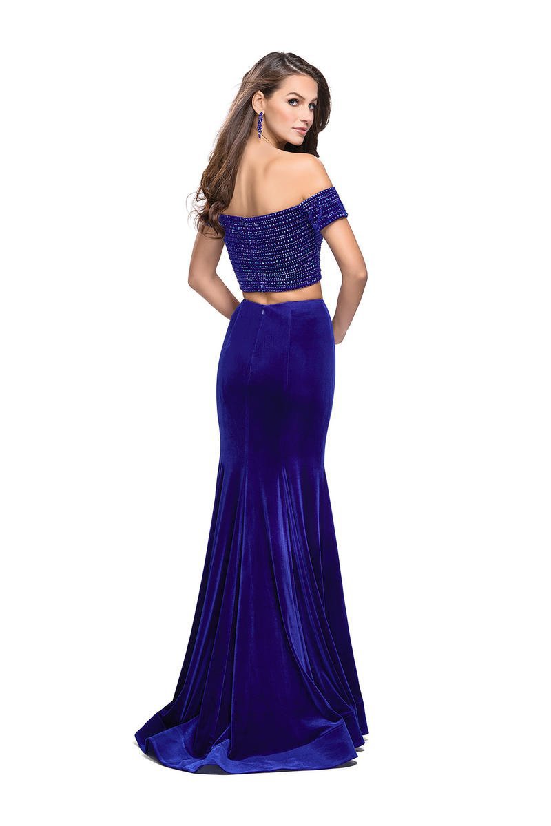 La Femme - 25496 Two Piece Off Shoulder Mermaid Gown – Couture Candy