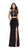 La Femme - 25919 Two Piece Beaded Lace Jersey Sheath Dress Special Occasion Dress 00 / Black