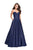 La Femme - 25953 Strapless Sweetheart Mikado Ballgown Special Occasion Dress 00 / Navy