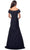 La Femme 25996SC - Pleated Ornate Evening Dress Mother of the Bride Dresses