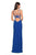 La Femme - 27072 Plunging Strappy Back High Slit Gown Special Occasion Dress