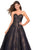 La Femme - 27135 Strapless Sweetheart Lace Ballgown Special Occasion Dress