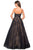 La Femme - 27135 Strapless Sweetheart Lace Ballgown Special Occasion Dress