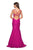La Femme - 27623 Strappy Low Back Lace Mermaid Gown Special Occasion Dress