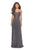 La Femme - 27879 Ruched Sweetheart A-Line Evening Gown Evening Dresses 0 / Gunmetal